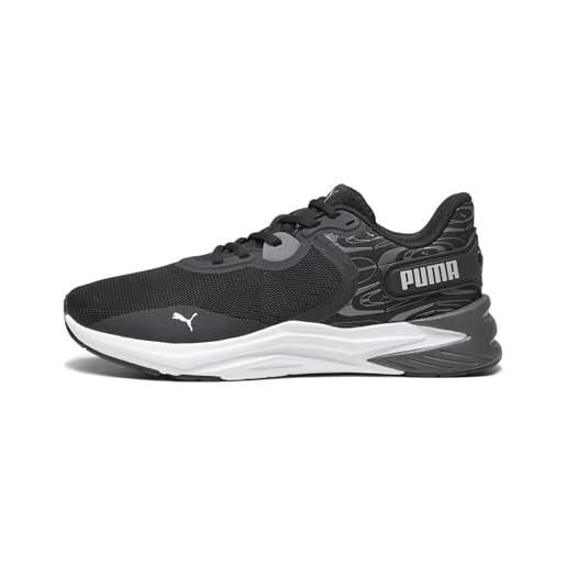 PUMA disperse xt 3 retro glam wns, scarpe per jogging su strada donna, black white silver, 37.5 eu