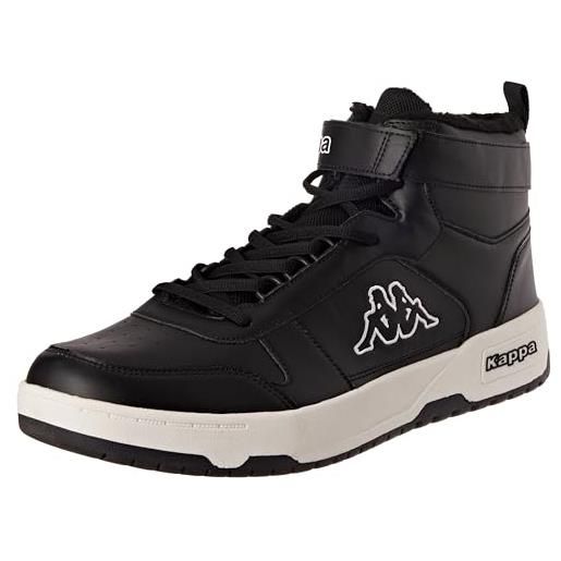 Kappa codice stile: 243380xl hanbury fur xl, scarpe da ginnastica unisex-adulto, bianco nero, 48 eu