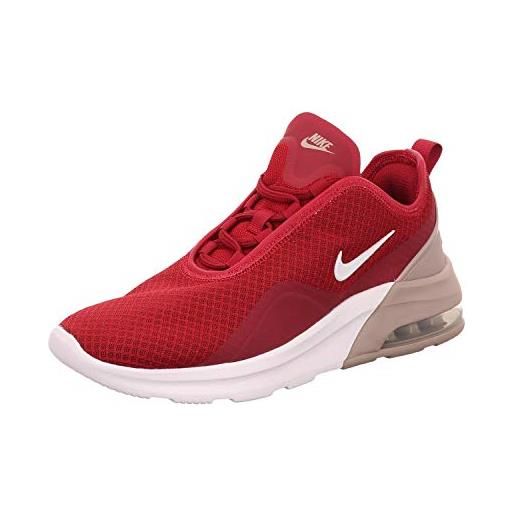 Nike air max motion 2, scarpe da ginnastica basse donna, noble red white pumice, 39 eu