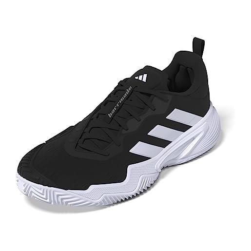 adidas barricade cl m, shoes-low (non football) uomo, core black/ftwr white/grey four, 47 1/3 eu