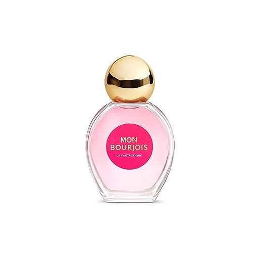 Bourjois, la fantastique eau de parfum mon Bourjois, profumo donna con note di pepe rosa, gelsomino e rosa, regalo per donna, 50ml