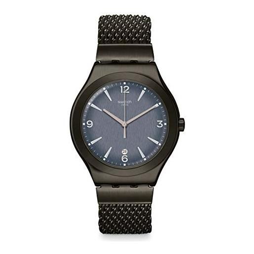 Swatch orologio quarzo analogico con cinturino in acciaio inox ywm403m