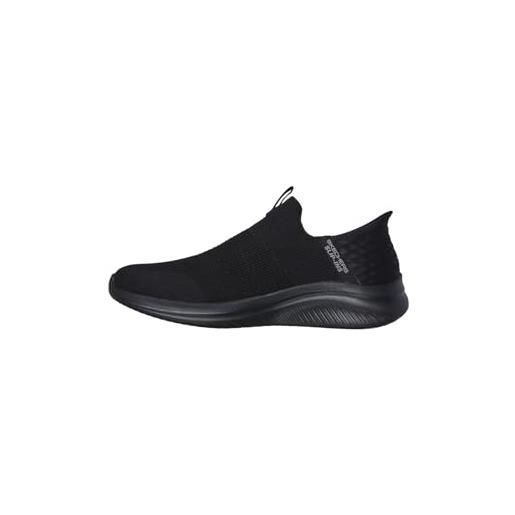 Skechers ultra flex 3.0 cozy streak, sneaker donna, black knit trim, 39 eu