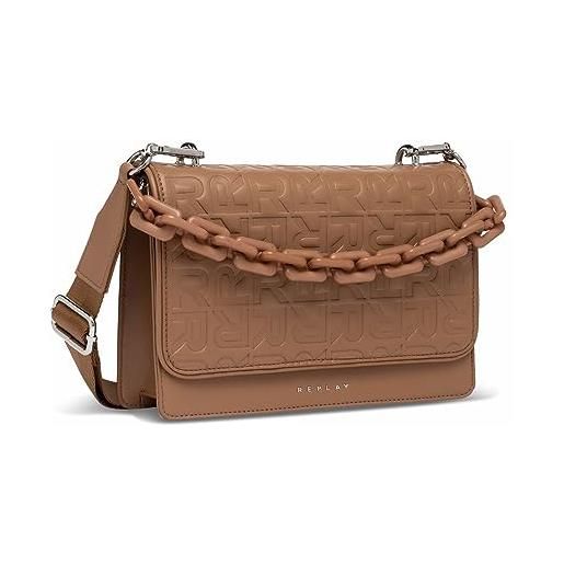 REPLAY fw3000.037. A0458a, borsa a mano donna, marrone (brick brown 060), onesize