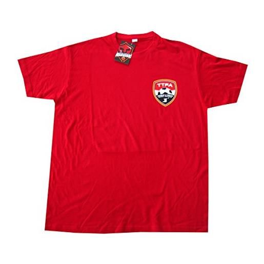 Trinidad & Tobago logo junior per bambini rosso t-shirt 2 anni, bambino, 5060360366845, red, 8 anni