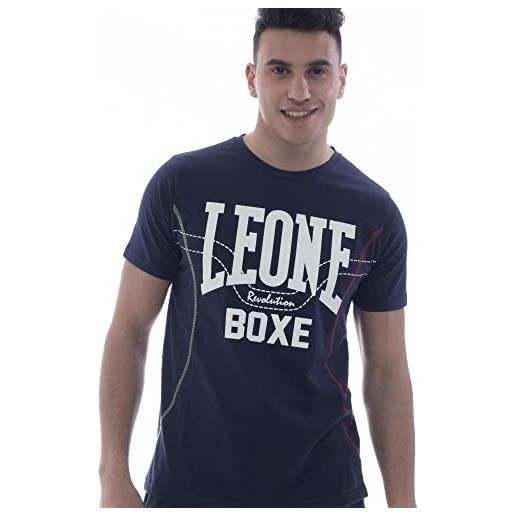 LEONE 1947 APPAREL leone 1947 sport fight activewear lsm1240, maglietta uomo, blu, l
