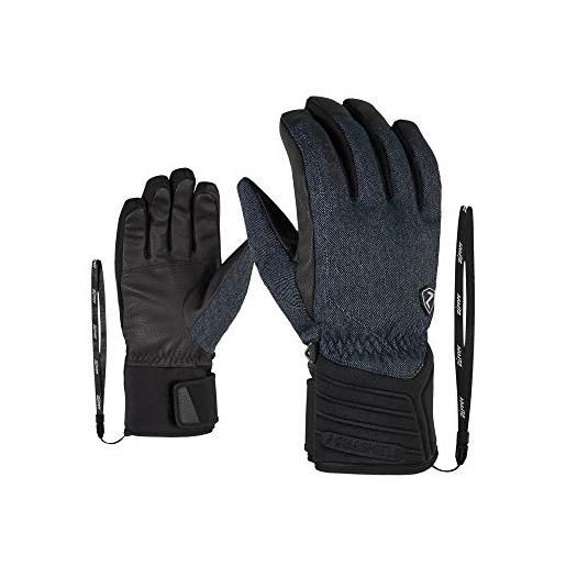 Ziener gloves grany - guanti da sci, da uomo, uomo, 801052, denim, 8.5