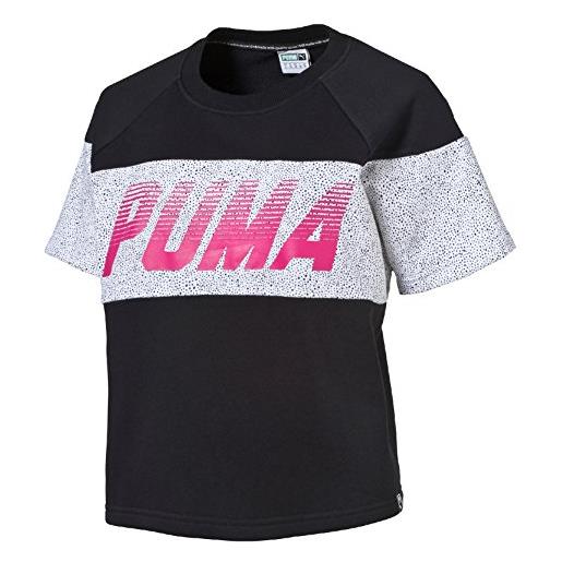 Puma speed font maglietta - nero (cotton black) - m