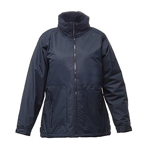 Regatta professional womens hudson waterproof fleece jacket with concealed hood, giacca donna, marina militare, size: 22