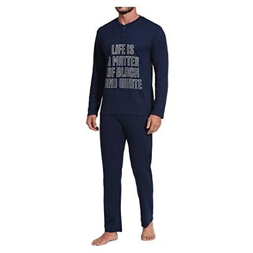 JUVENTUS pigiama life is a matter of black and white - 100% originale - 100% prodotto ufficiale - ragazzo - colore blu scuro - cotone - taglia 10 anni