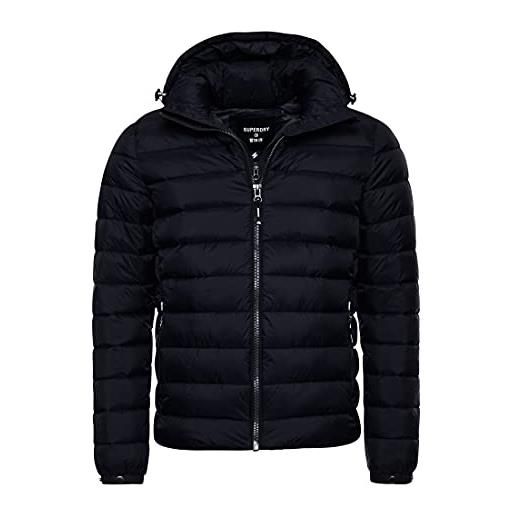 Superdry classic fuji puffer jacket giacca uomo, nero, large
