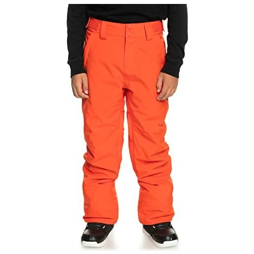 Quiksilver estate pantaloni tecnici da snowboard da ragazzo 8-16 arancione