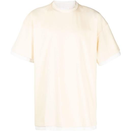 Jil Sander t-shirt con stampa bicolore - giallo