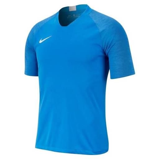 Nike m nk brt strke top ss, t-shirt uomo, lt photo blue/lt photo blue/coastal blue/(white), s