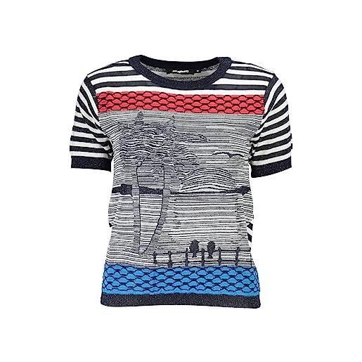 Desigual ts_sun 5010 t-shirt, blu, xxl donna