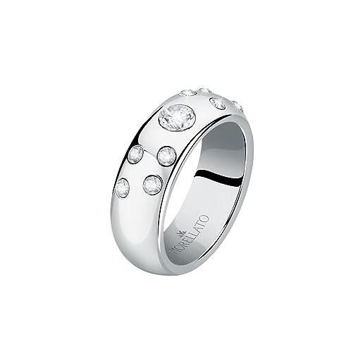 Morellato poetica anelli donna in acciaio, cristalli - sauz260