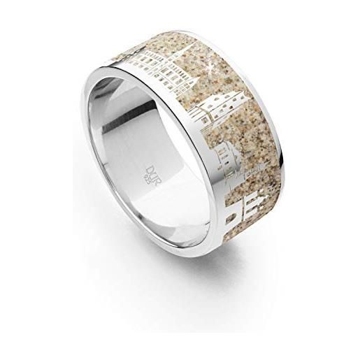 DUR anello da spiaggia unisex amburgo ii in argento 925 r4996, 56, argento, nessuna pietra preziosa