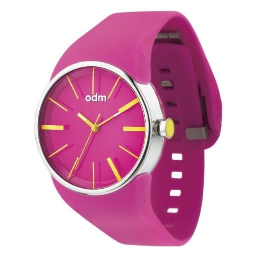 o.d.m. odm blink ii dd131a-03 - orologio unisex al quarzo con display analogico rosa e cinturino in silicone rosa, rosa/rosa, bracciale