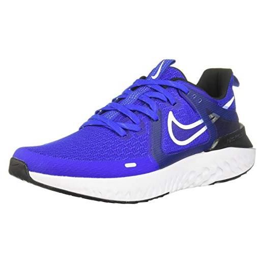 Nike legend react 2, scarpe da trail running uomo, multicolore (racer blue/white/black 400), 44.5 eu