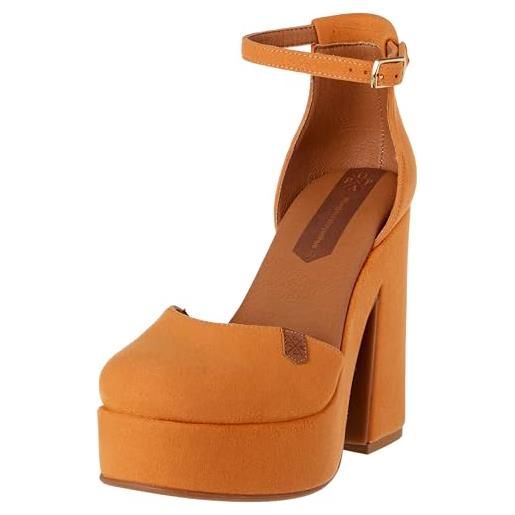 POPA sandalo minas suede arancione, scarpe da ginnastica donna, 36 eu