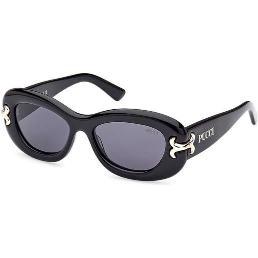 Emilio Pucci occhiali da sole Emilio Pucci neri forma rettangolare ep02105201a