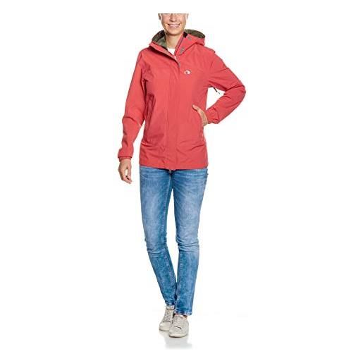 Tatonka - giacca impermeabile da donna hempton, donna, 8253, performance pink, 44