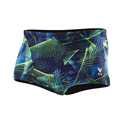 TYR axis all over trunk blue costume da bagno uomo, uomo, axis all over trunk blue, blu/verde, xxl