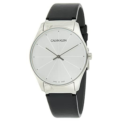 Calvin Klein orologio analogico quarzo donna con cinturino in pelle k4d211c6