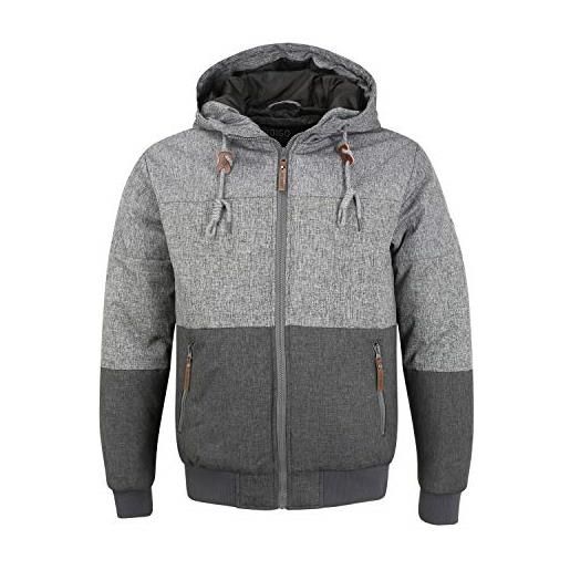 Indicode hannibal giacca di mezza stagione piumini giubotto da uomo, taglia: xl, colore: light grey mix (913)