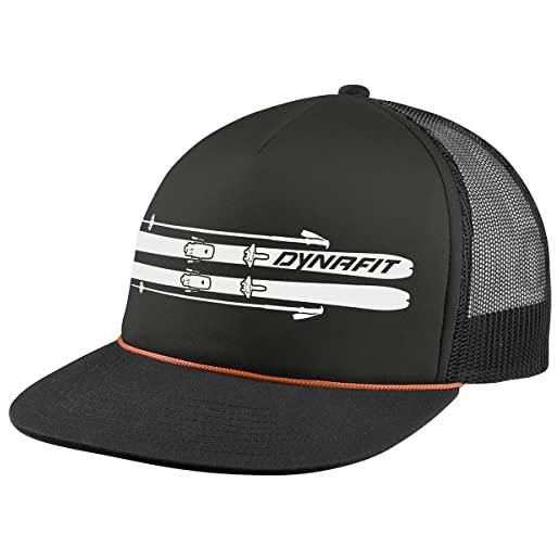 Dynafit cappello trucker graphic coperchio, black out/sci, taglia unica sport