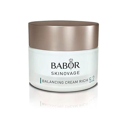 BABOR skinovage balancing cream rich, crema ricca per pelli miste, idratante opacizzante per un colorito uniforme, 1 x 50 ml