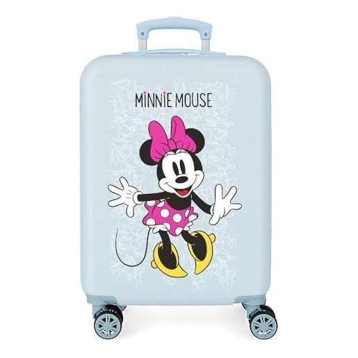 Disney enjoy the day valigia da cabina per bambini, 55 cm, blu (azzurro)