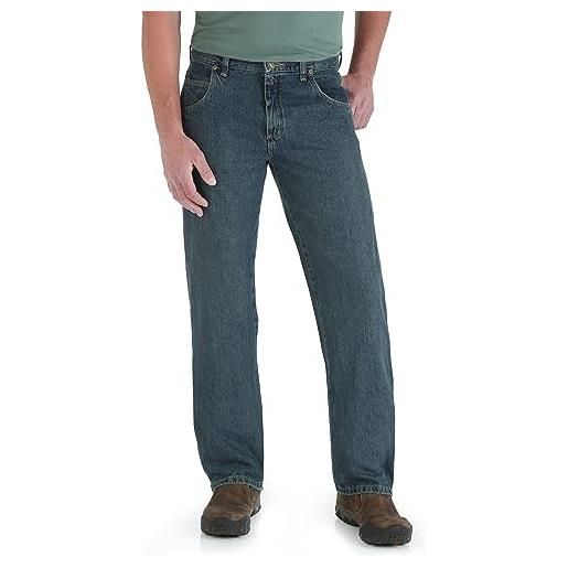 Wrangler men's rugged wear relaxed straight fit jean, blue, 36x32