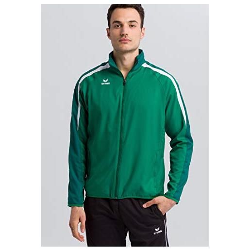 Erima 4043523855432 jacket, uomo, smeraldo/evergreen/bianco, s