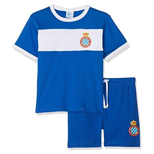 RCD Espanyol pijesp pigiama corte, bambini, 17pij04-0l, multicolore (blu/bianco), l