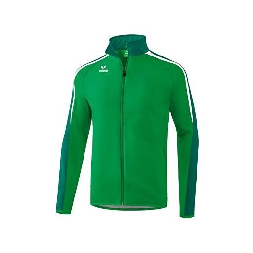 Erima 1011823, jacket unisex bambini, smeraldo/evergreen/bianco, 164