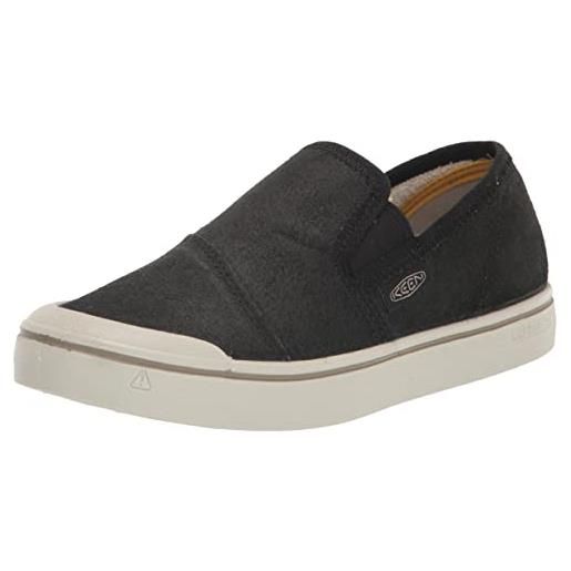 KEEN elsa harvest slip-on-w, sneakers donna, betulla in nero e argento, 40.5 eu