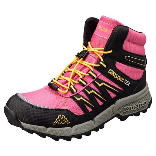 Kappa codice stile: 261065t boxford mid tex t, scarpe da ginnastica, rosa e giallo, 37 eu