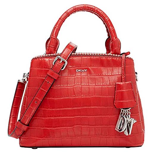 DKNY paige sm satchel, cartella donna, rosso acceso, taglia unica