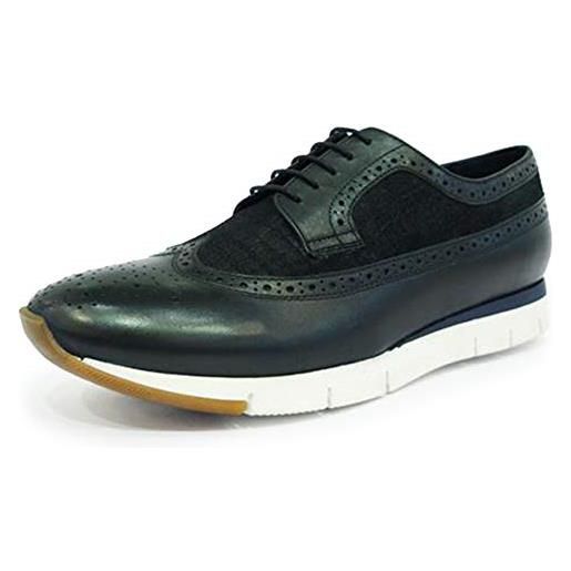 Marc Shoes luca, scarpe da ginnastica basse uomo, blu (cow crust blue 00620), 44 eu