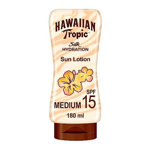 Hawaiian tropic silk hydration lotion spf 15, lozione - 180 ml