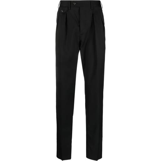 Lardini pantaloni con pieghe - nero