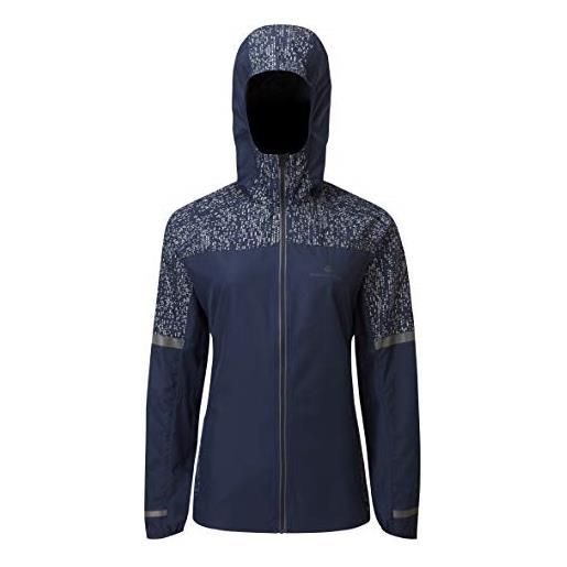 Ronhill wmn's life night runner jacket, giacca donna, deep navy/riflettere, 8