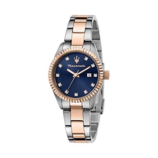 Maserati orologio donna, collezione competizione, in acciaio, pvd oro rosa - r8853100507