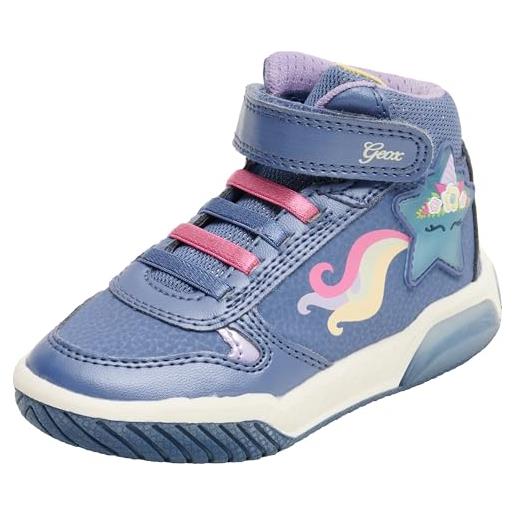 Geox j inek girl, scarpe da ginnastica, pink lilac, 32 eu