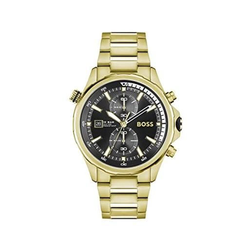 Boss orologio con cronografo al quarzo da uomo con cinturino in acciaio inossidabile dorato - 1513932