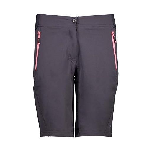 CMP pantaloncini stretch donna, antracite, eu 36