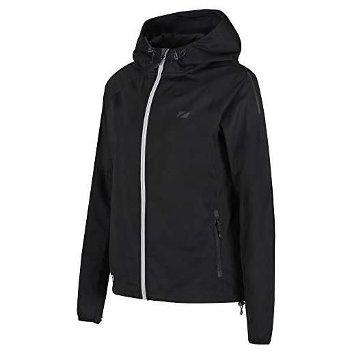 ZONE3 women's softshell, giacca donna, stealth black, l