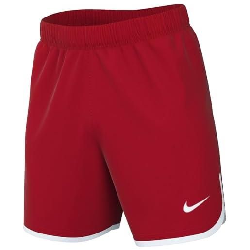 Nike m nk df lsr v short w pantaloni, rosso university/bianco/bianco, xl uomo