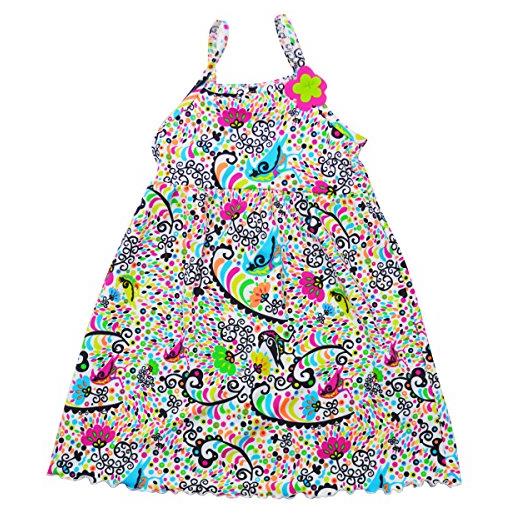 Splash About girls' designer sun dress, l'histoire de birdy, 3-4 years